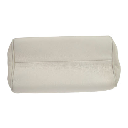 Chanel Pocket Accordion Flap Quilted Lambskin, White, Leather, Shoulder Bag