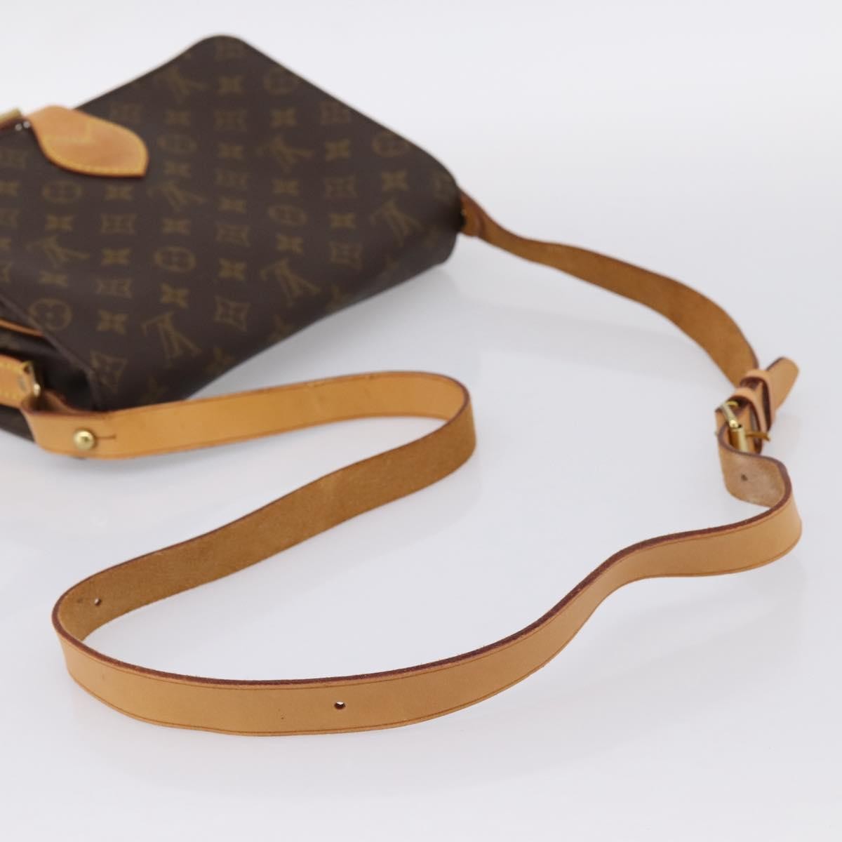 Louis Vuitton Cartouchiere Monogram, Brown, Canvas, Shoulder Bag