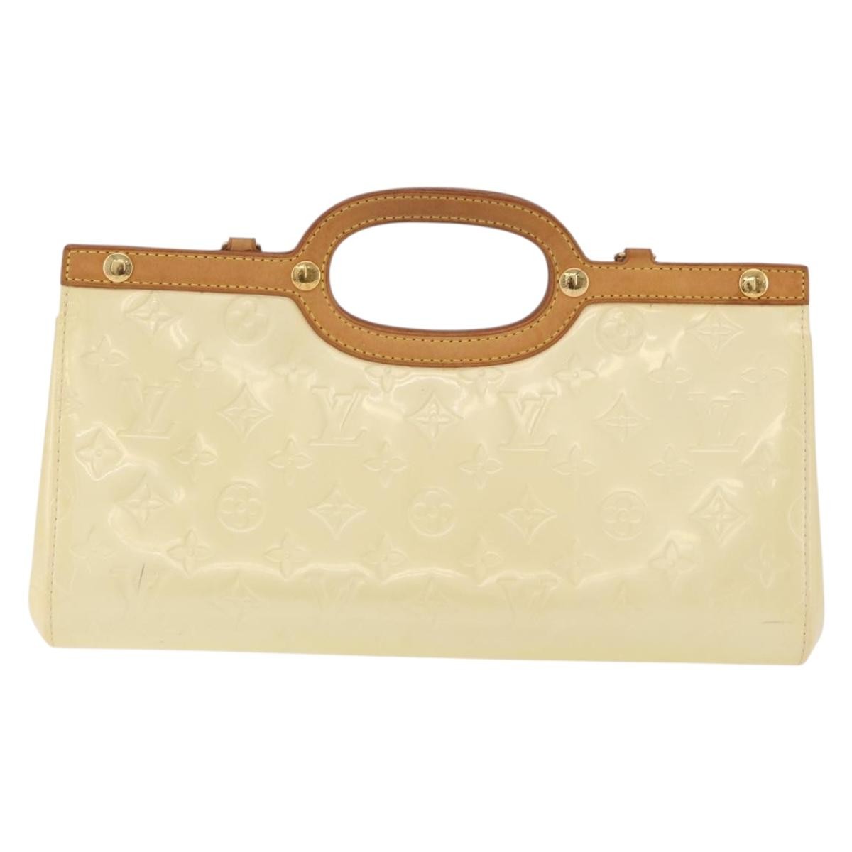 Louis Vuitton Roxbury Drive Monogram Vernis, Beige, Patent Leather, Handbag
