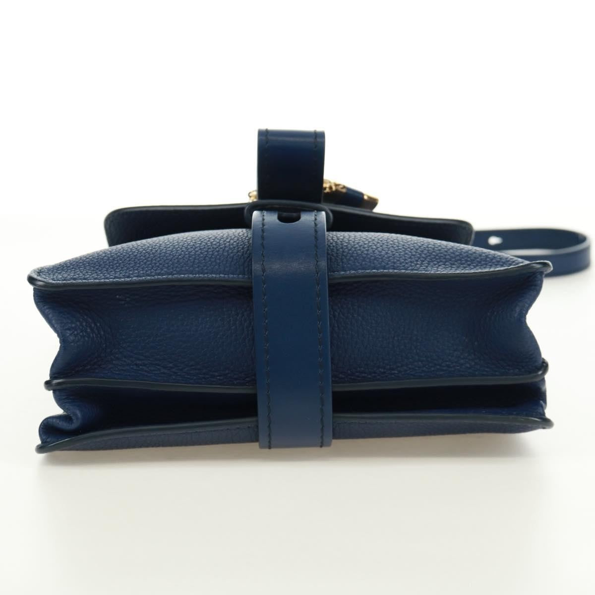 Chloe Aby Day Leather, Blue, Leather, Handbag