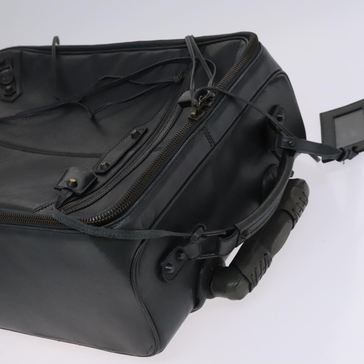 Balenciaga Trolley Rolling Classic Studs Luggage Leather, Khaki, Leather, Travel Bag