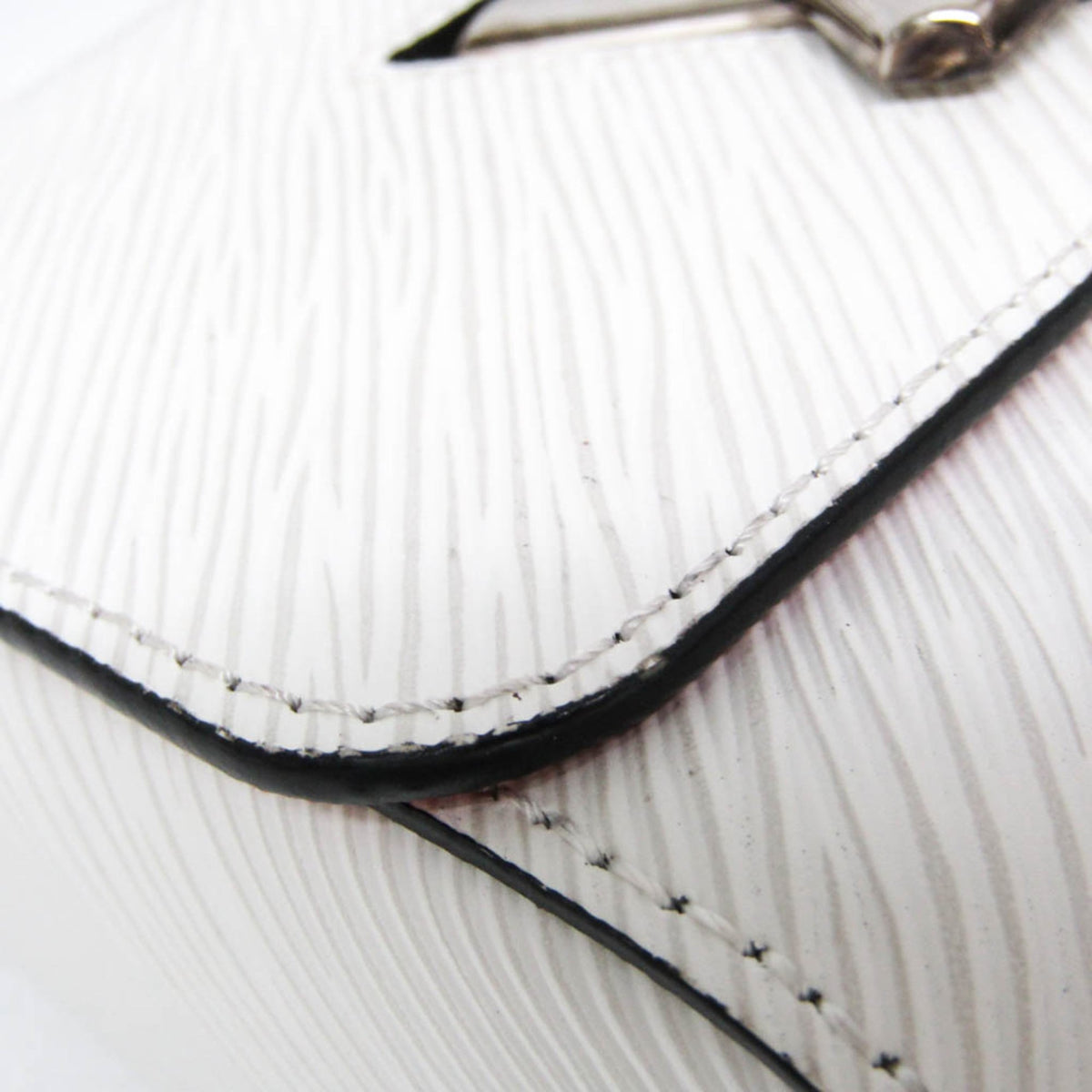 Louis Vuitton Twist Epi Leather, White, Leather, Handbag