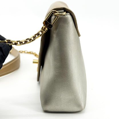 Louis Vuitton Love Note Chain Clutch Leather, Gold, Leather, Clutch