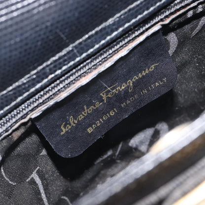 Salvatore Ferragamo Vara Bow Leather, Black, Leather, Crossbody Bag