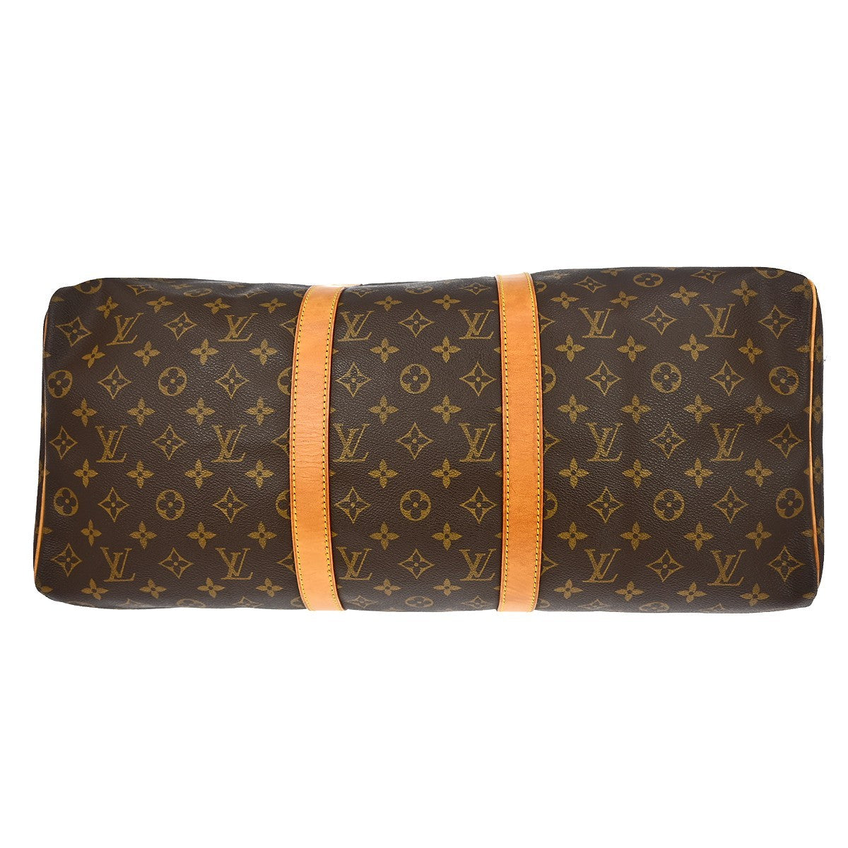 Louis Vuitton Keepall Monogram, Brown, Canvas, Travel Bag
