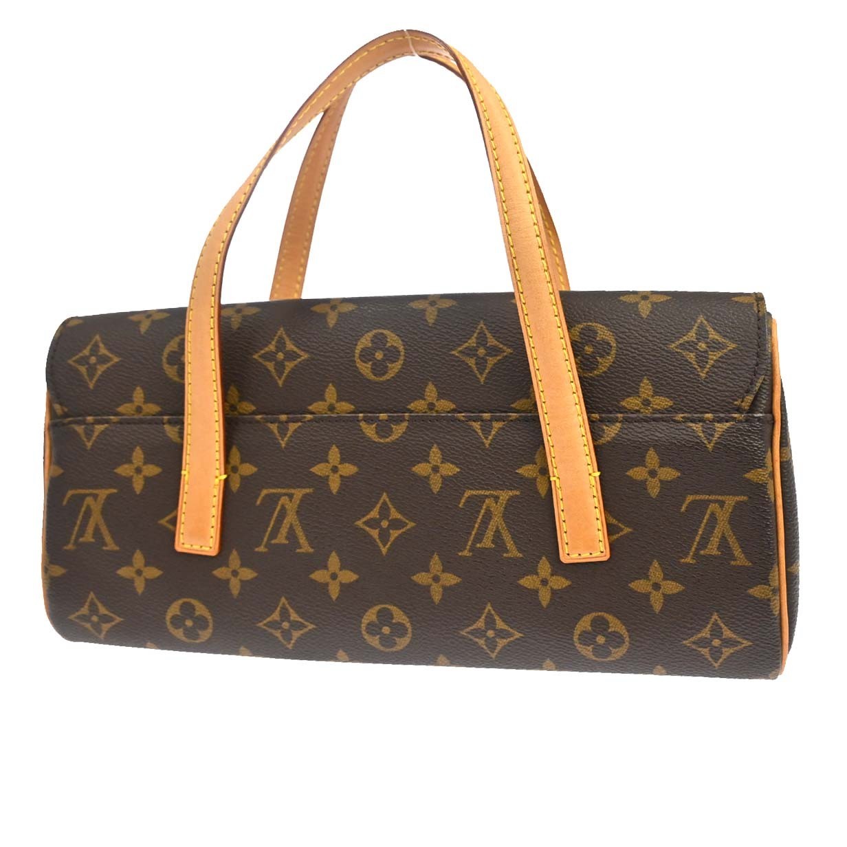 Louis Vuitton Sonatine Monogram Canvas, Brown, Canvas, Handbag