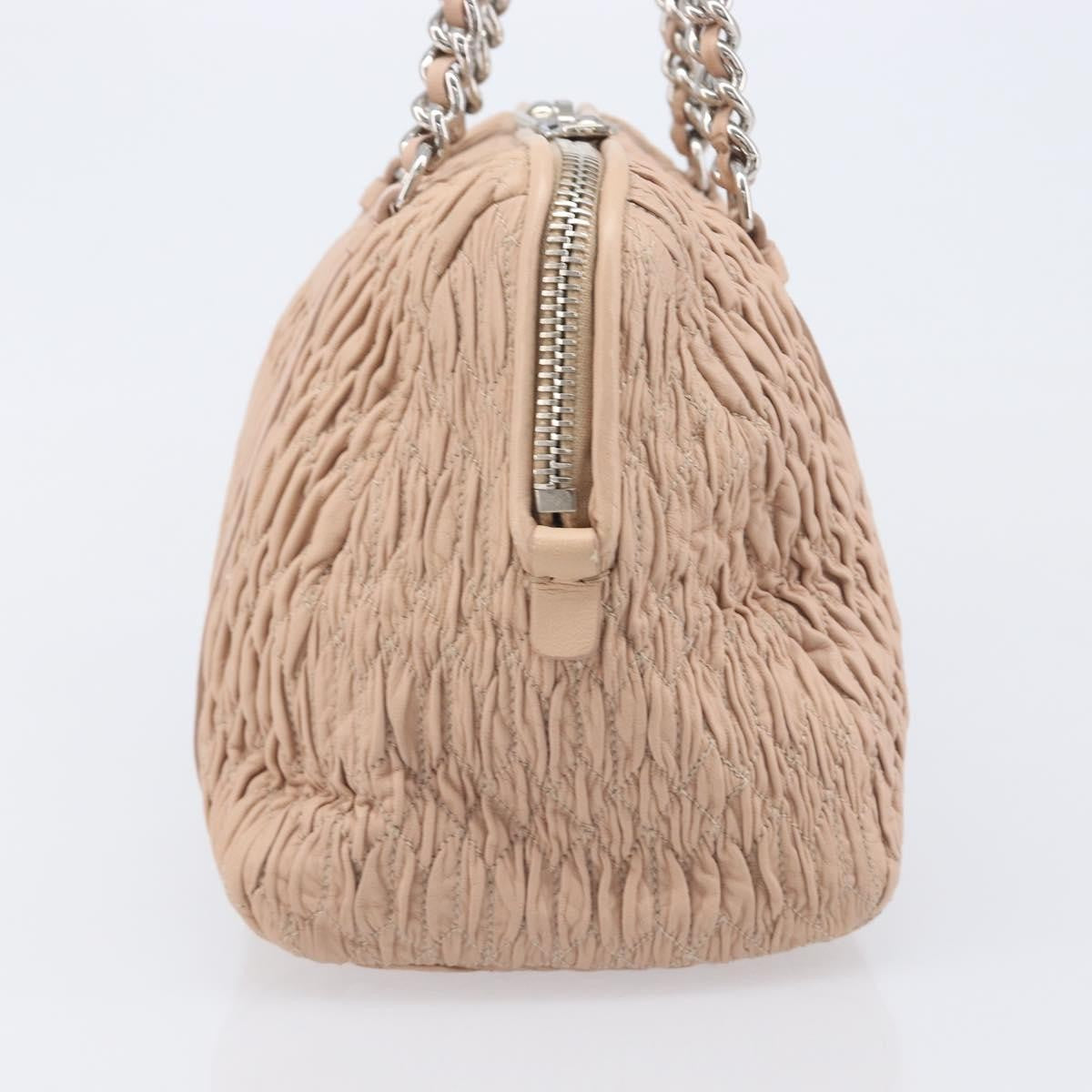 Miu Miu Shoulder Leather, Beige, Leather, Shoulder Bag