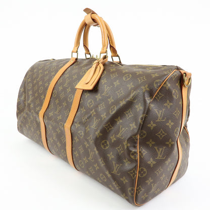Louis Vuitton Keepall Bandouliere Monogram Canvas, Brown, Canvas, Travel Bag