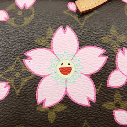 Louis Vuitton Pochette Accessoires Limited Edition Cherry Blossom Monogram, Brown, Canvas, Clutch