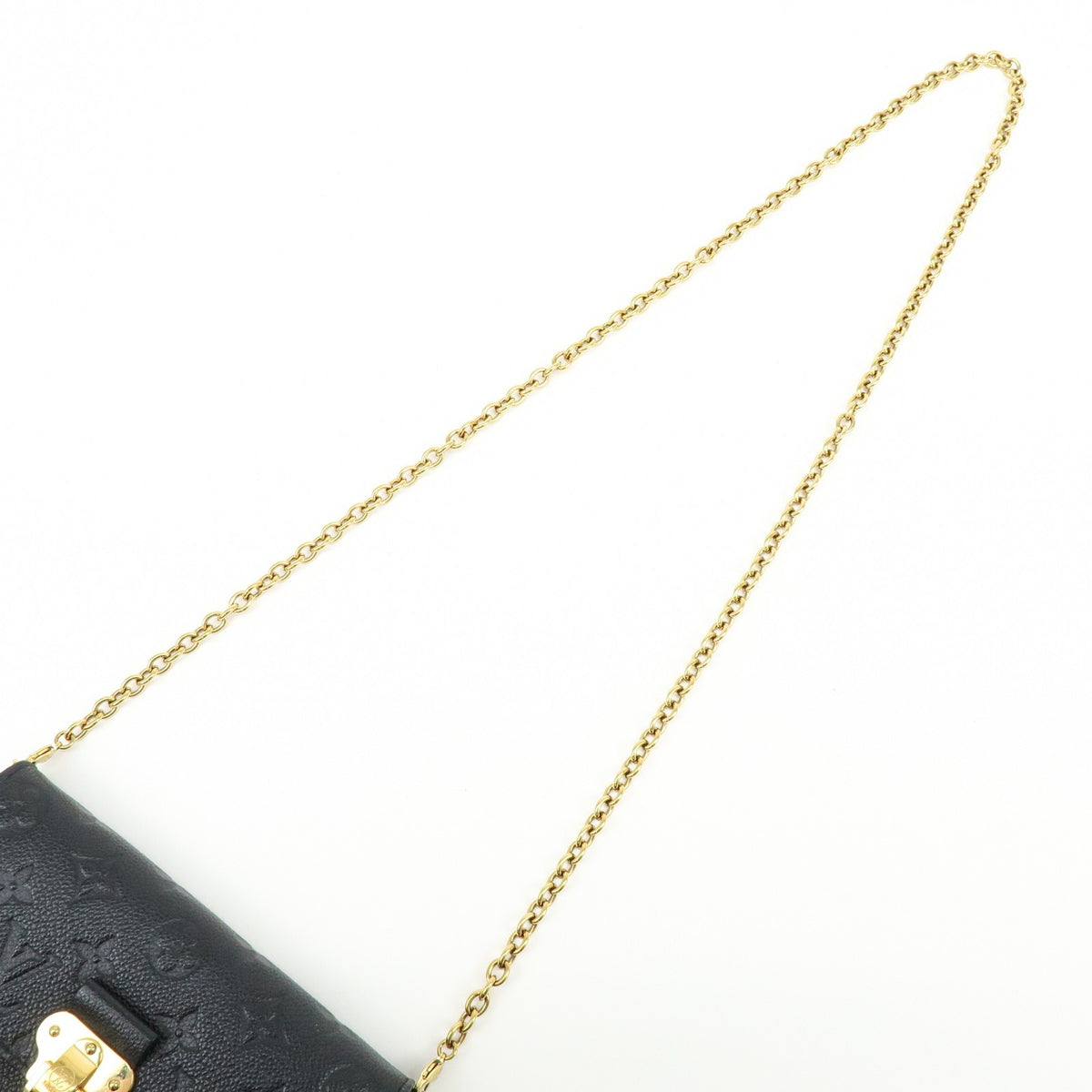 Louis Vuitton Vavin Chain Monogram Empreinte Leather, Black, Leather, Crossbody Bag