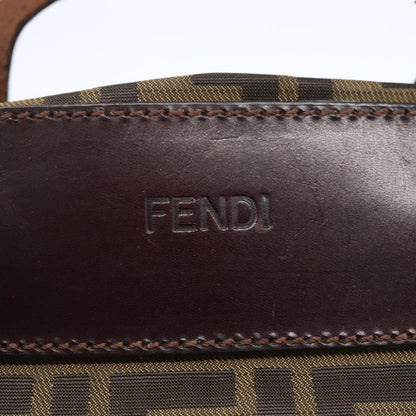 Fendi Vintage Zucca Handbag Zucca, BLACK, CANVAS, Handbag