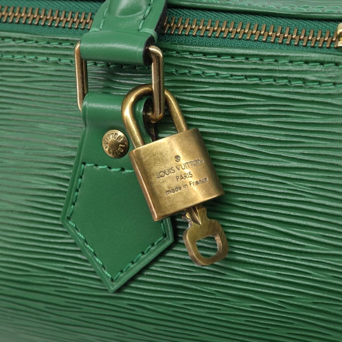 Louis Vuitton Speedy Epi Leather, Green, Leather, Handbag