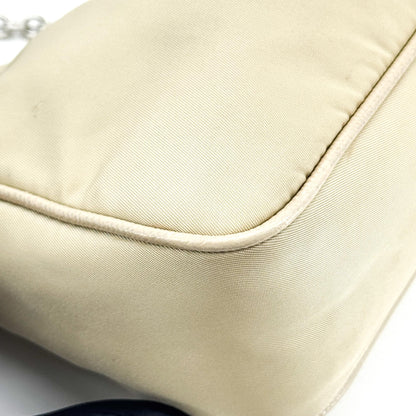 Prada Re-Edition 2005 Tessuto, Beige, Nylon, Shoulder Bag