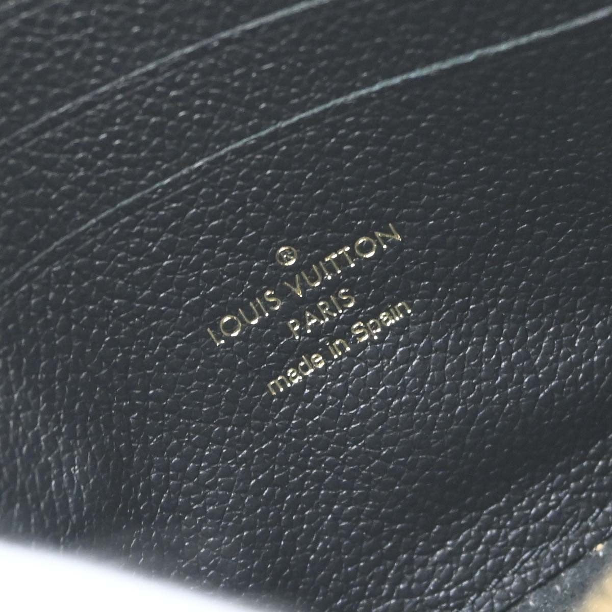 Louis Vuitton Double Zip Pochette Monogram Empreinte Leather, Black, Leather, Clutch