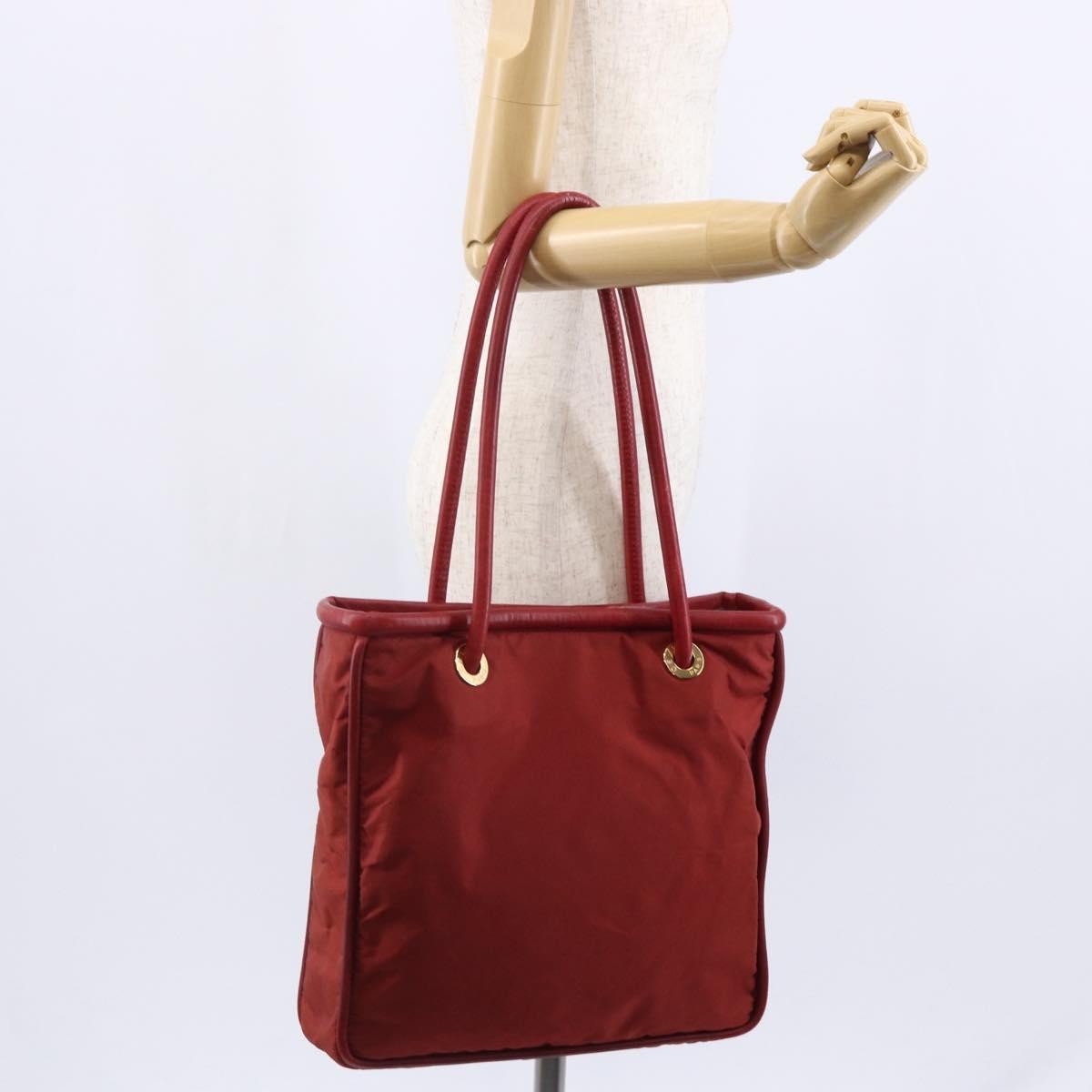 Celine Tote Nylon, Red, Nylon, Tote Bag