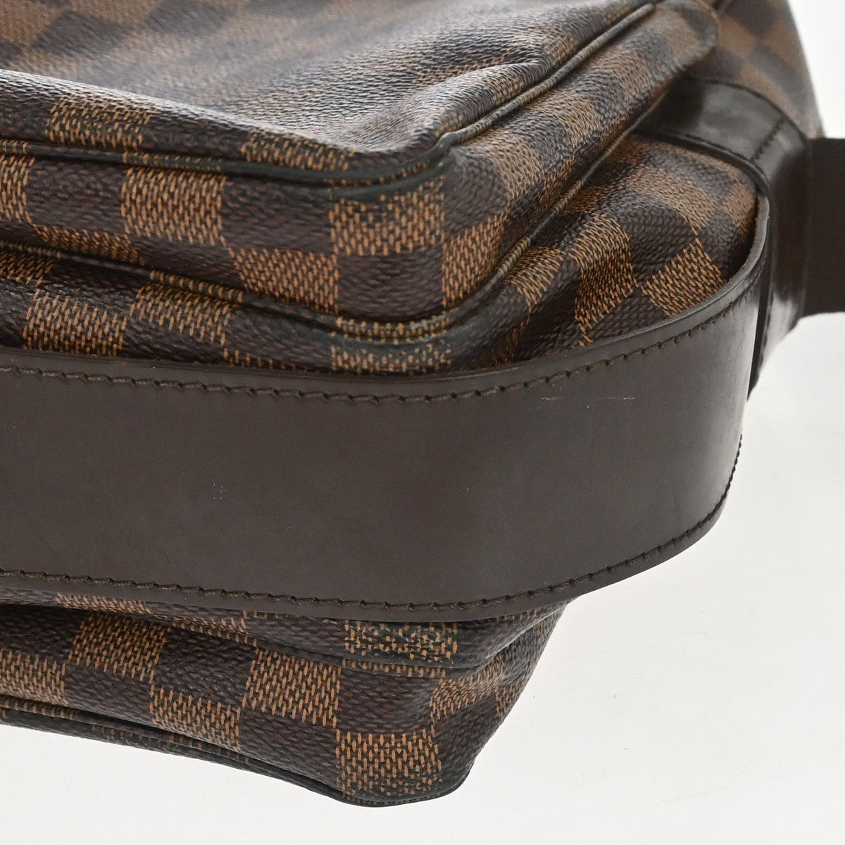 Louis Vuitton Naviglio Damier, Brown, Canvas, Handbag