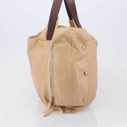 Celine Tote Leather, Beige, Leather, Tote Bag