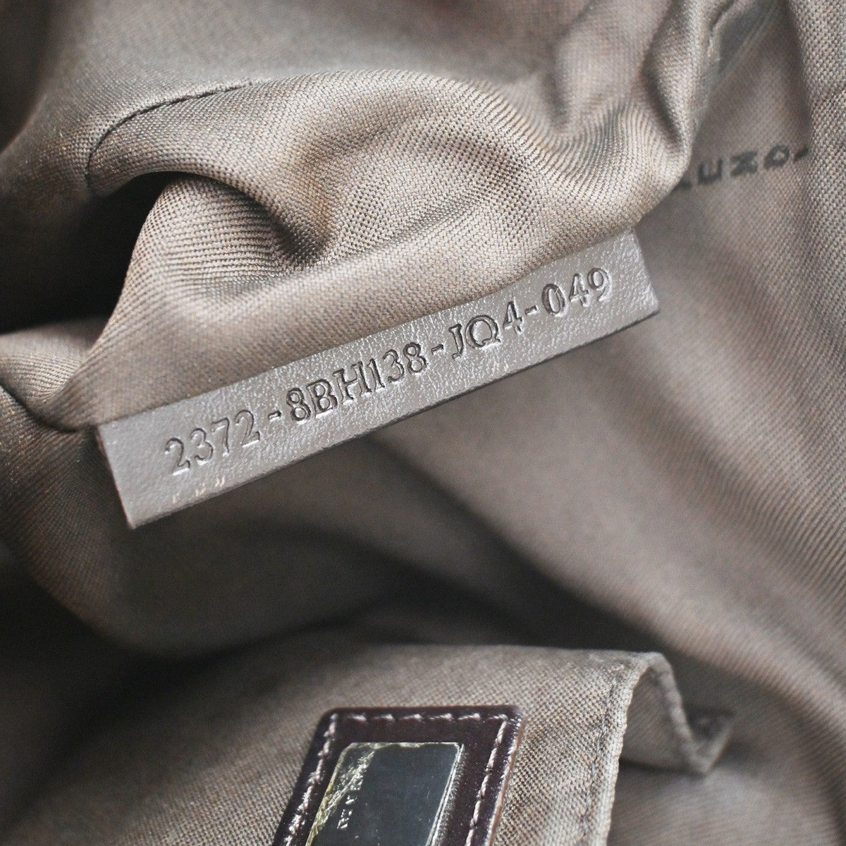 Fendi Shoulder Zucchino Canvas, Brown, Canvas, Shoulder Bag