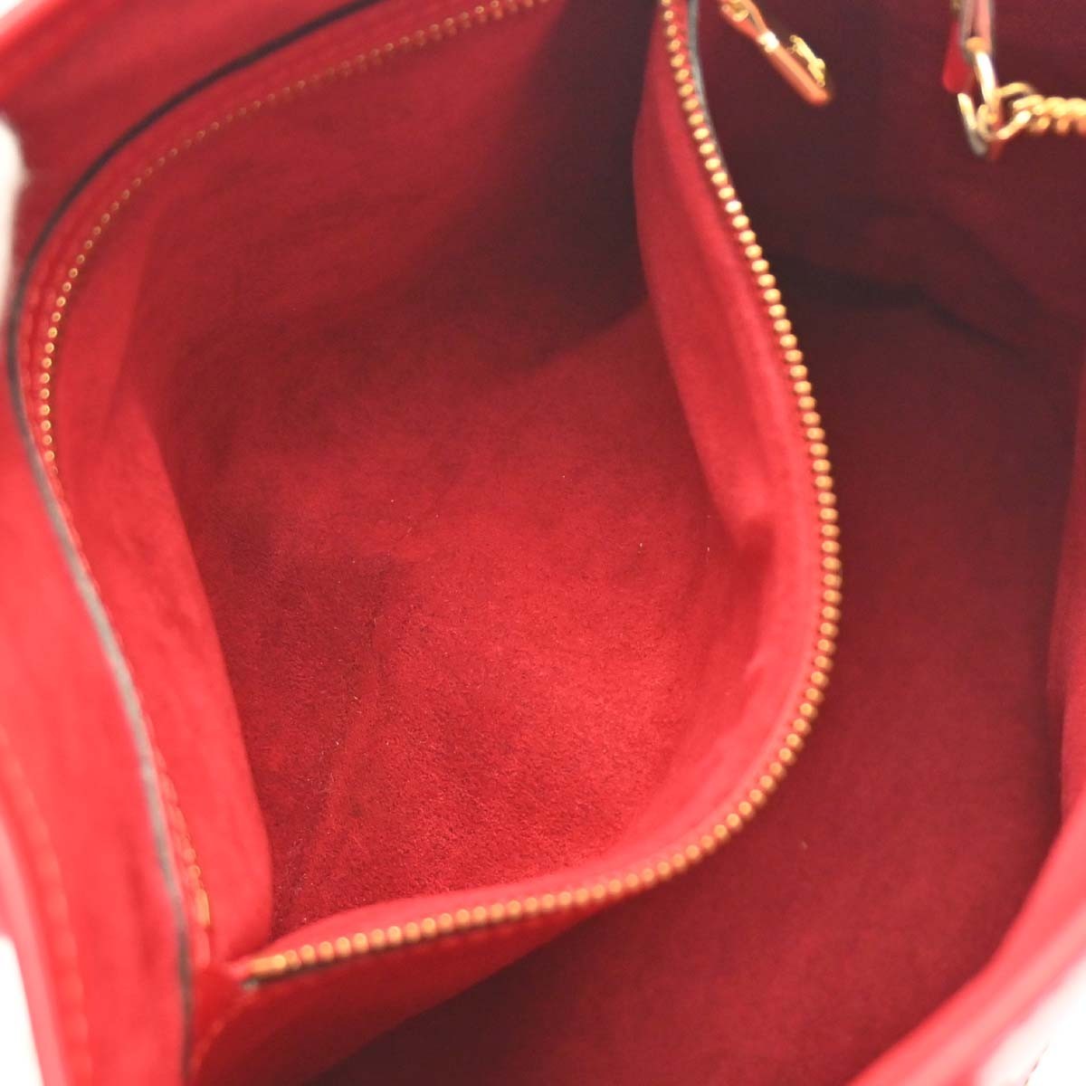 Louis Vuitton Bucket Epi Leather, Red, Leather, Tote Bag