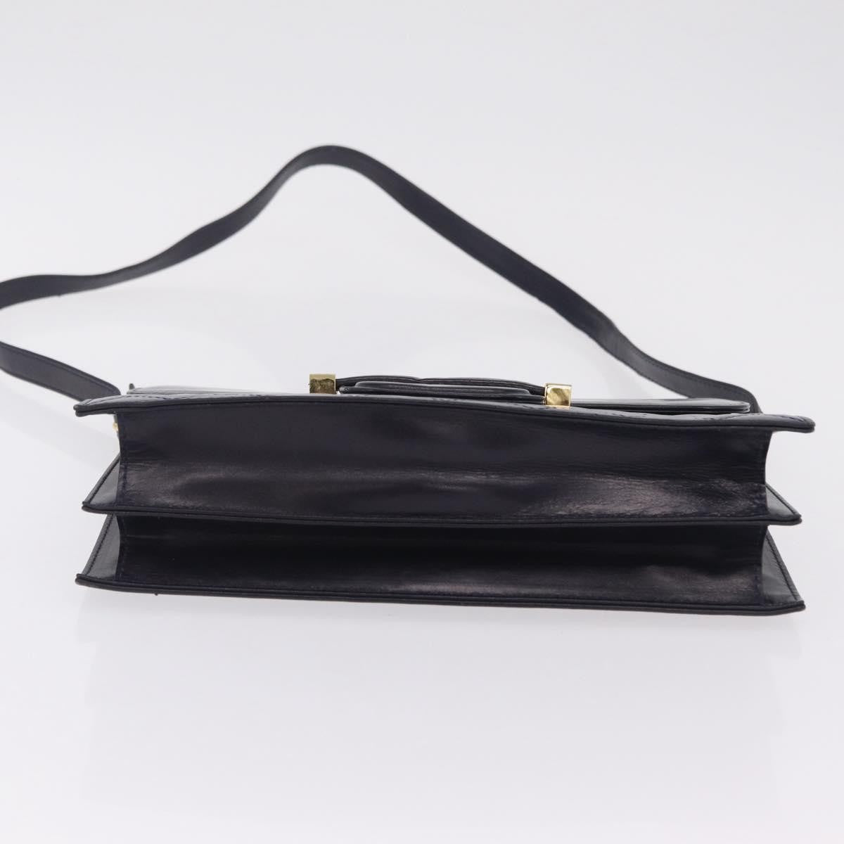 Saint Laurent Vintage Shoulder bag Leather, Navy, Leather, Shoulder Bag