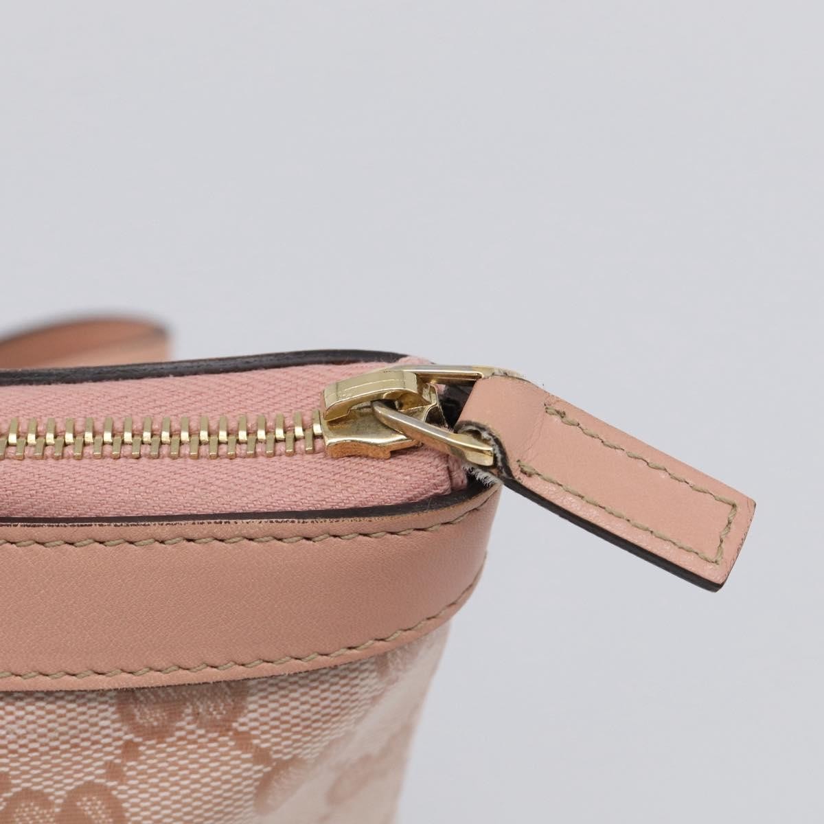 Gucci Abbey Zip Tote GG Canvas and Leather, Pink, Canvas, Handbag