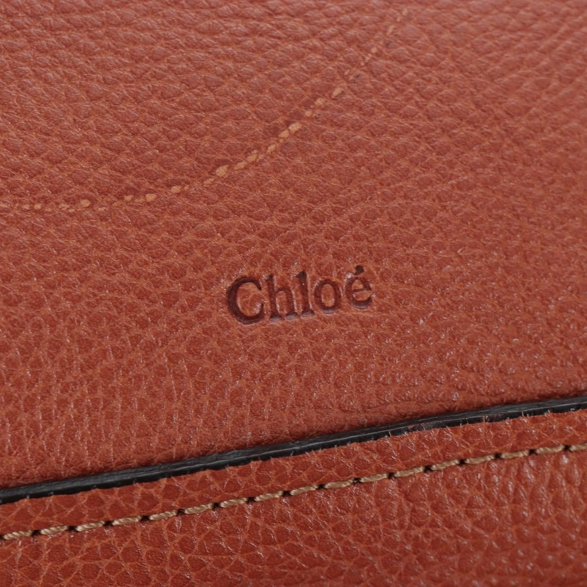 Chloe Paraty Quilted Leather, Brown, Leather, Handbag
