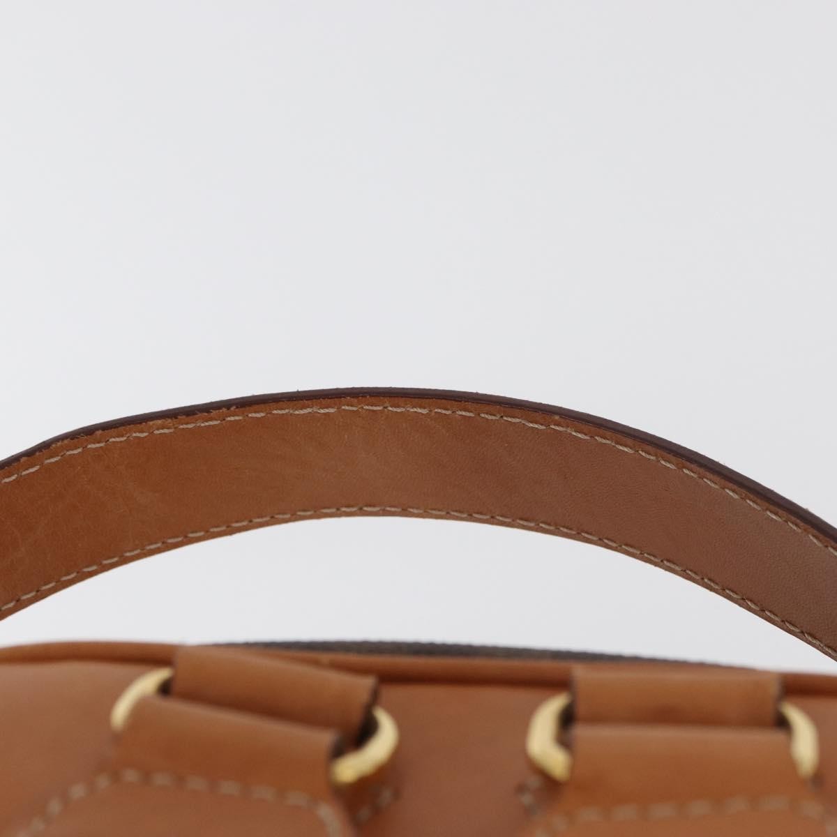 Celine Backpack Leather, Brown, Canvas, Backpack