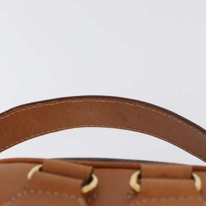 Celine Backpack Leather, Brown, Canvas, Backpack