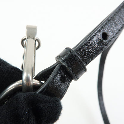 Balenciaga Le Cagole Giant Studs Chain Leather, Black, Leather, Shoulder Bag