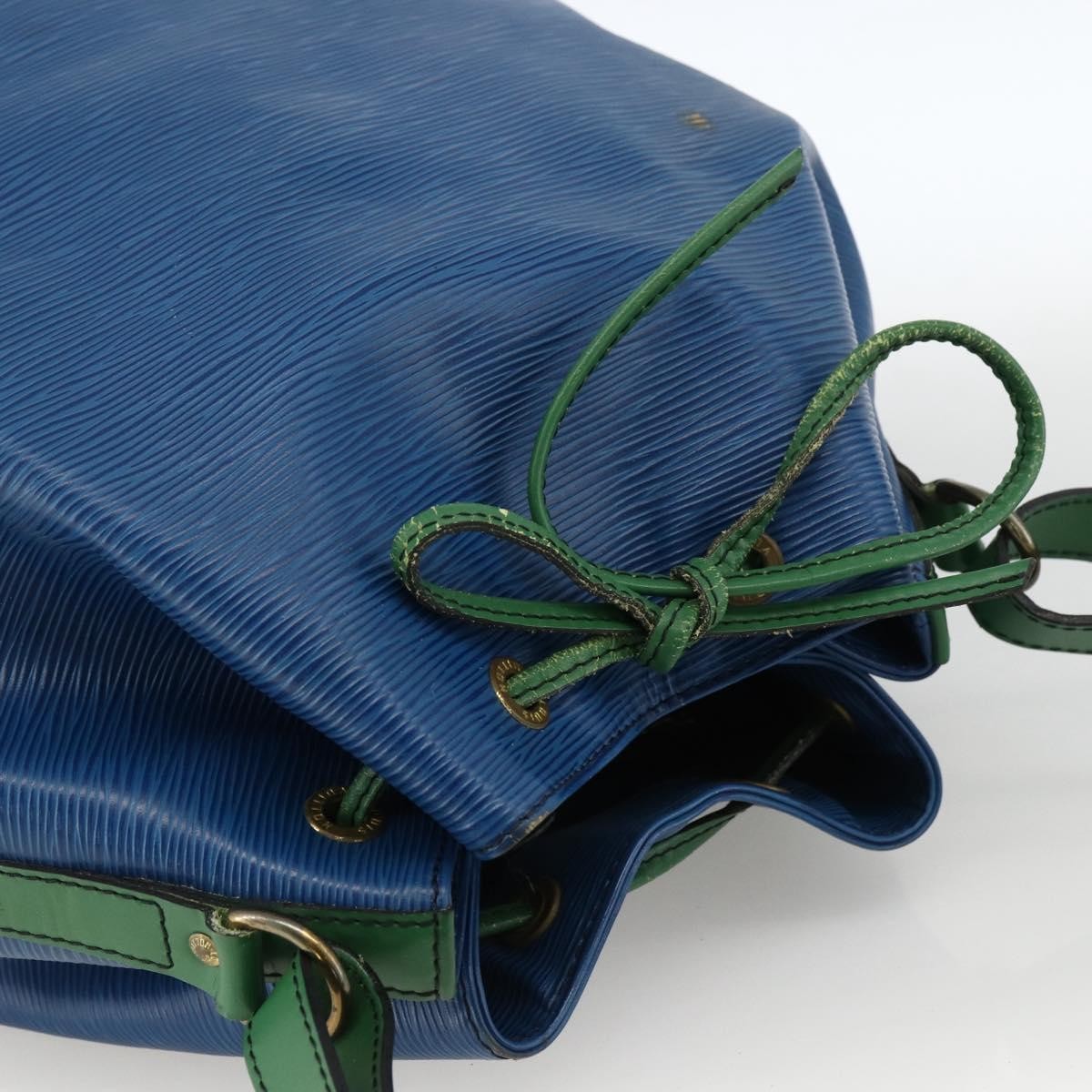 Louis Vuitton Bicolor Noe Epi Leather, Blue, Leather, Shoulder Bag