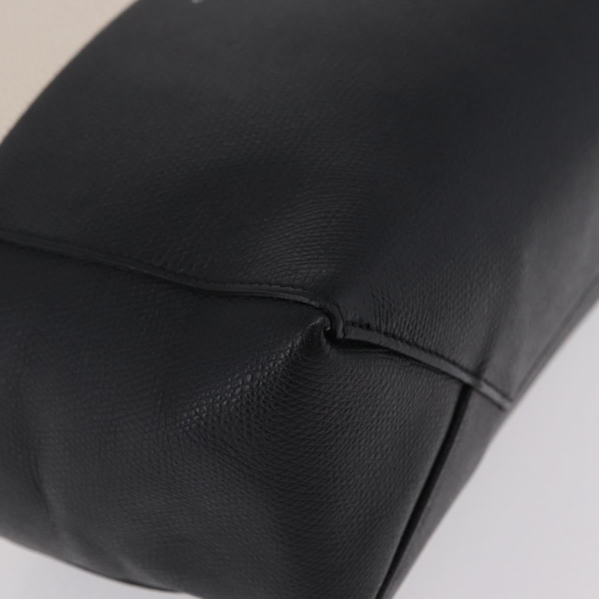 Celine Vertical Bi-Cabas Leather, Black, Leather, Tote Bag