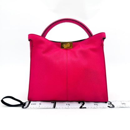 Fendi Selleria Peekaboo Essentially Leather, Pink, Leather, Handbag