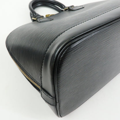 Louis Vuitton Alma Epi Leather, Black, Leather, Handbag
