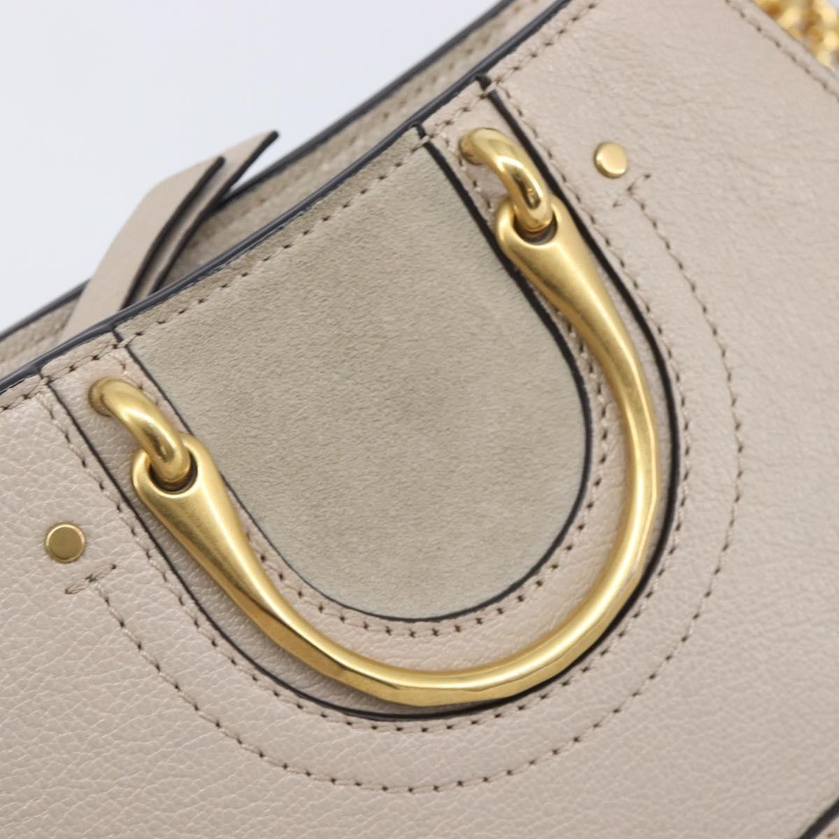 Chloe Pixie Belt Leather and Suede, Beige, Leather, Handbag