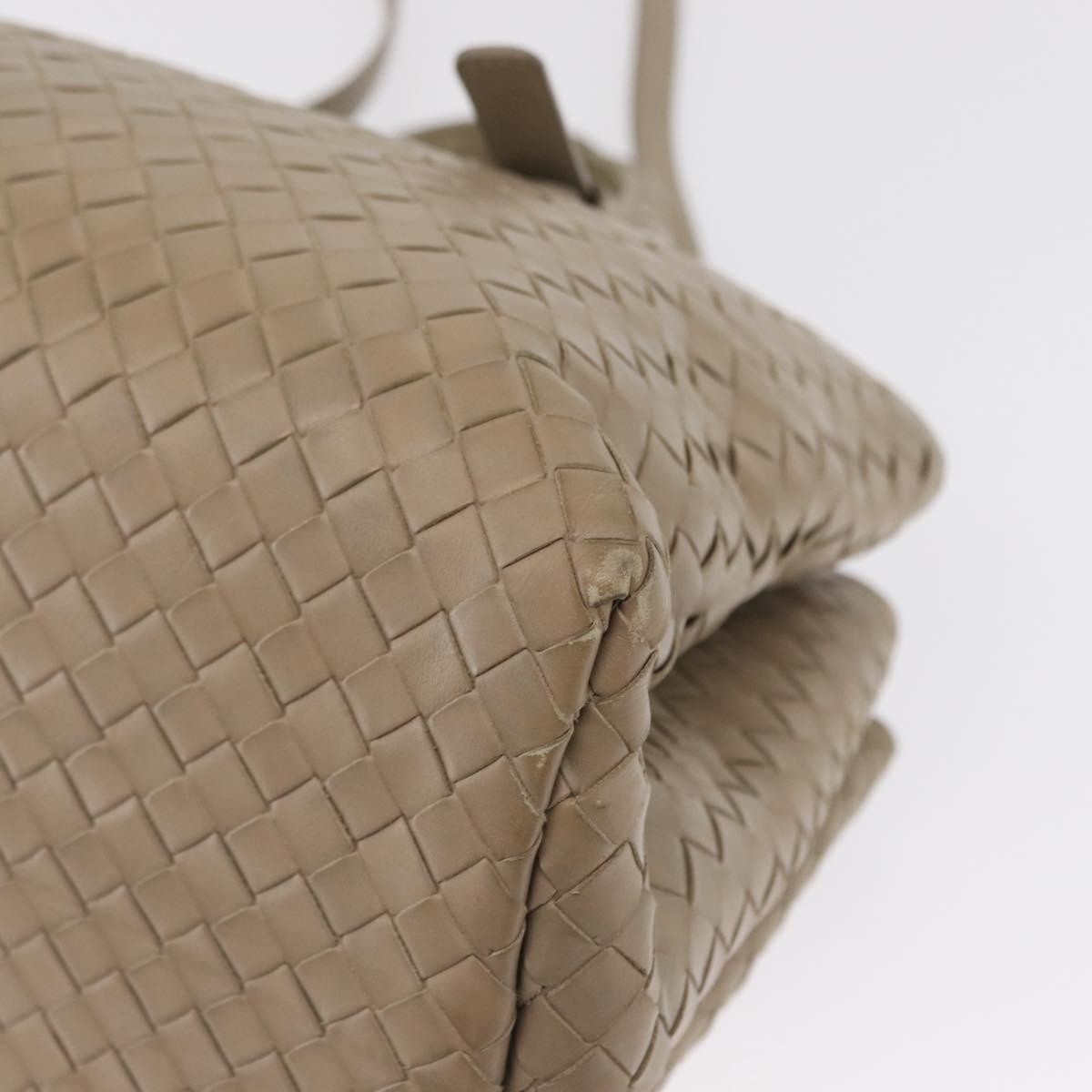 Bottega Veneta Roma Intrecciato Nappa, Gray, Leather, Handbag