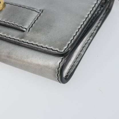 Christian Dior J'Adior Croisiere Chain Leather, Silver, Leather, Clutch