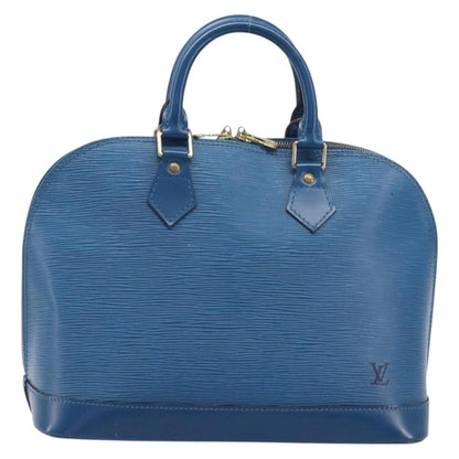 Louis Vuitton Alma Epi Leather, Blue, Leather, Handbag
