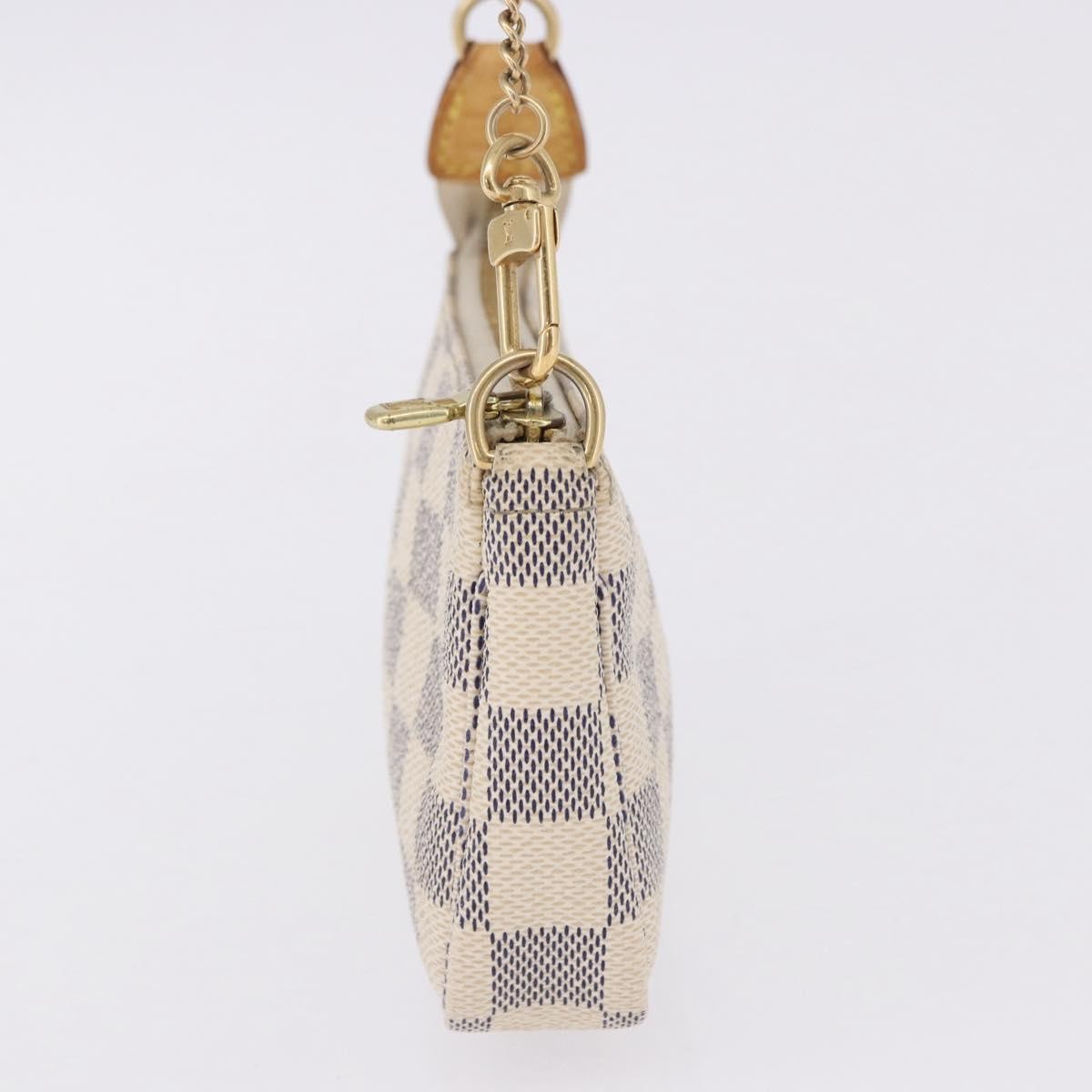 Louis Vuitton Mini pochette accessoires Damier Canvas, Beige, Canvas, Clutch