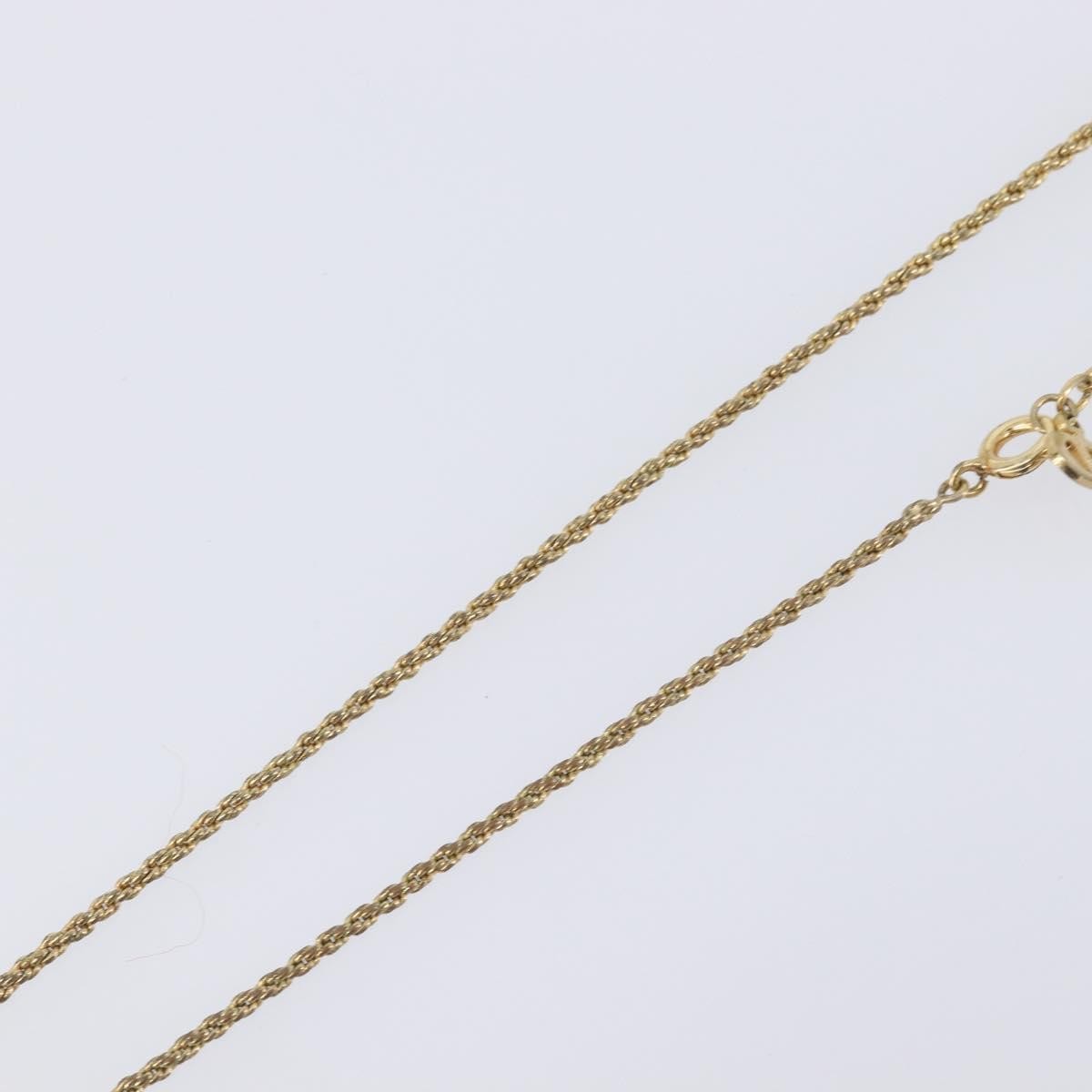 Christian Dior CD Pendant Metal, Gold, Metal, Necklace
