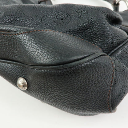 Louis Vuitton Solar Mahina Leather, Black, Leather, Handbag