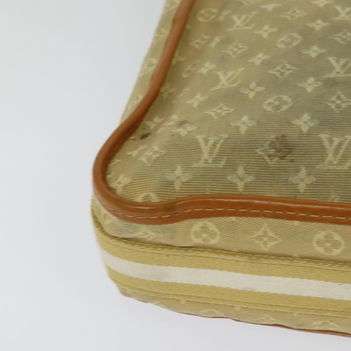 Louis Vuitton Mary Kate Messenger Mini Lin, Beige, Canvas, Handbag