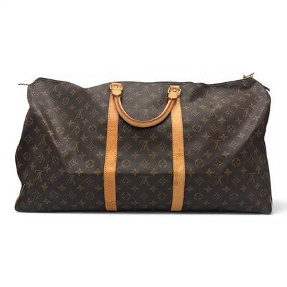Louis Vuitton Keepall Monogram Canvas, Brown, Canvas, Travel Bag