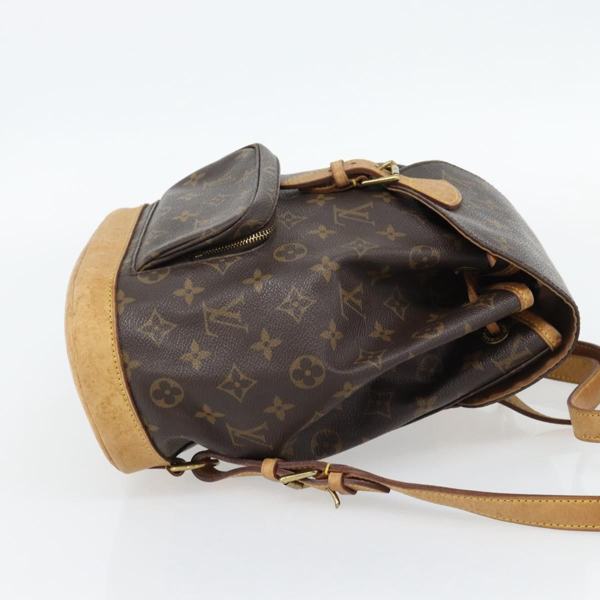 Louis Vuitton Vintage Montsouris Monogram Canvas, Brown, Canvas, Backpack