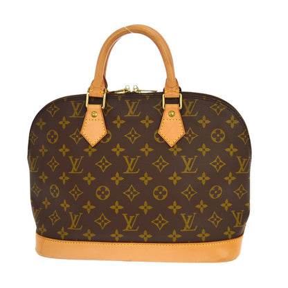Louis Vuitton Alma Monogram, Brown, Canvas, Handbag