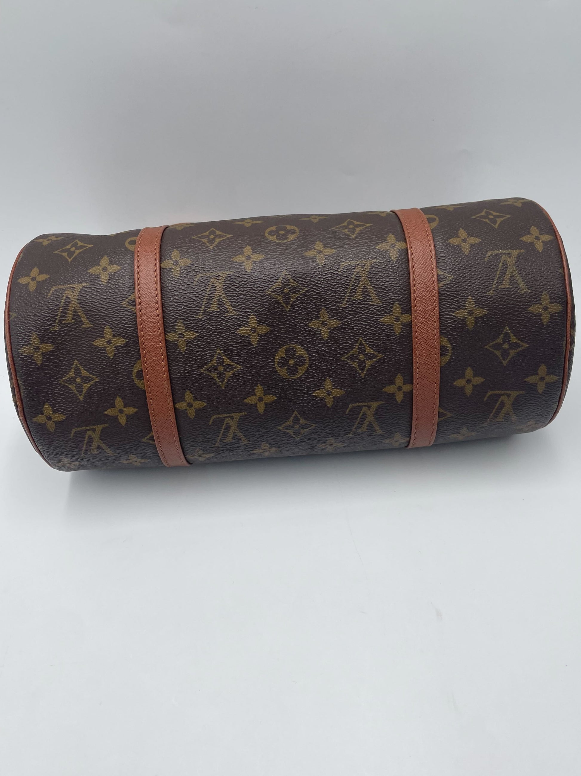 Louis Vuitton Papillon Handbag Monogram Canvas, BROWN, CANVAS, Shoulder bag