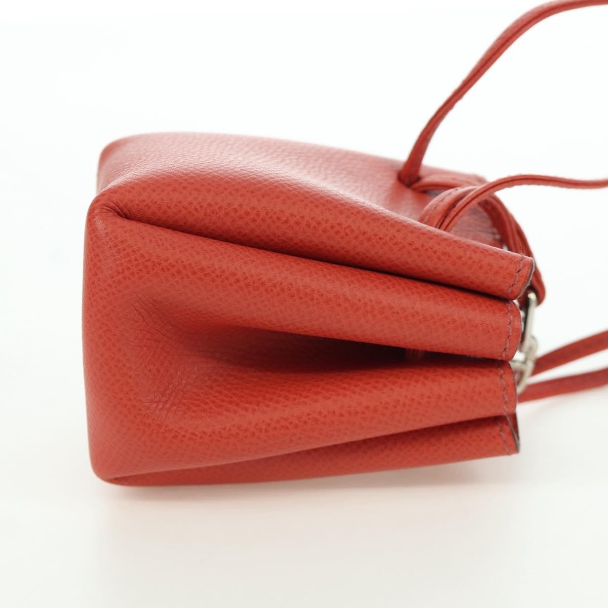 Hermes Vespa Leather, Red, Leather, Clutch