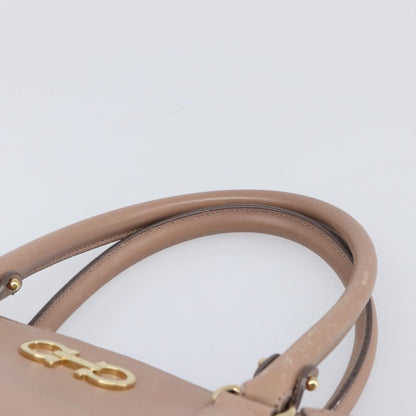 Salvatore Ferragamo Batik Leather, Beige, Leather, Tote Bag