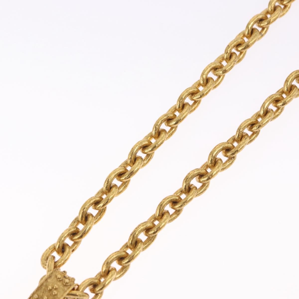 Chanel Vintage Triple CC Chain Metal, Gold, Metal, Necklace