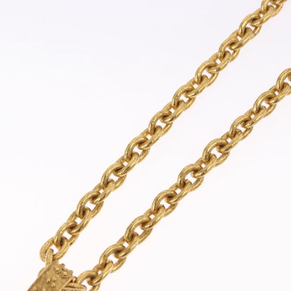 Chanel Vintage Triple CC Chain Metal, Gold, Metal, Necklace