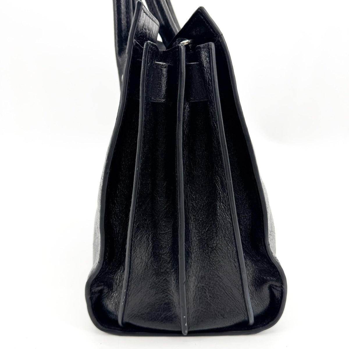 Saint Laurent Sac de Jour Leather, Black, Leather, Handbag